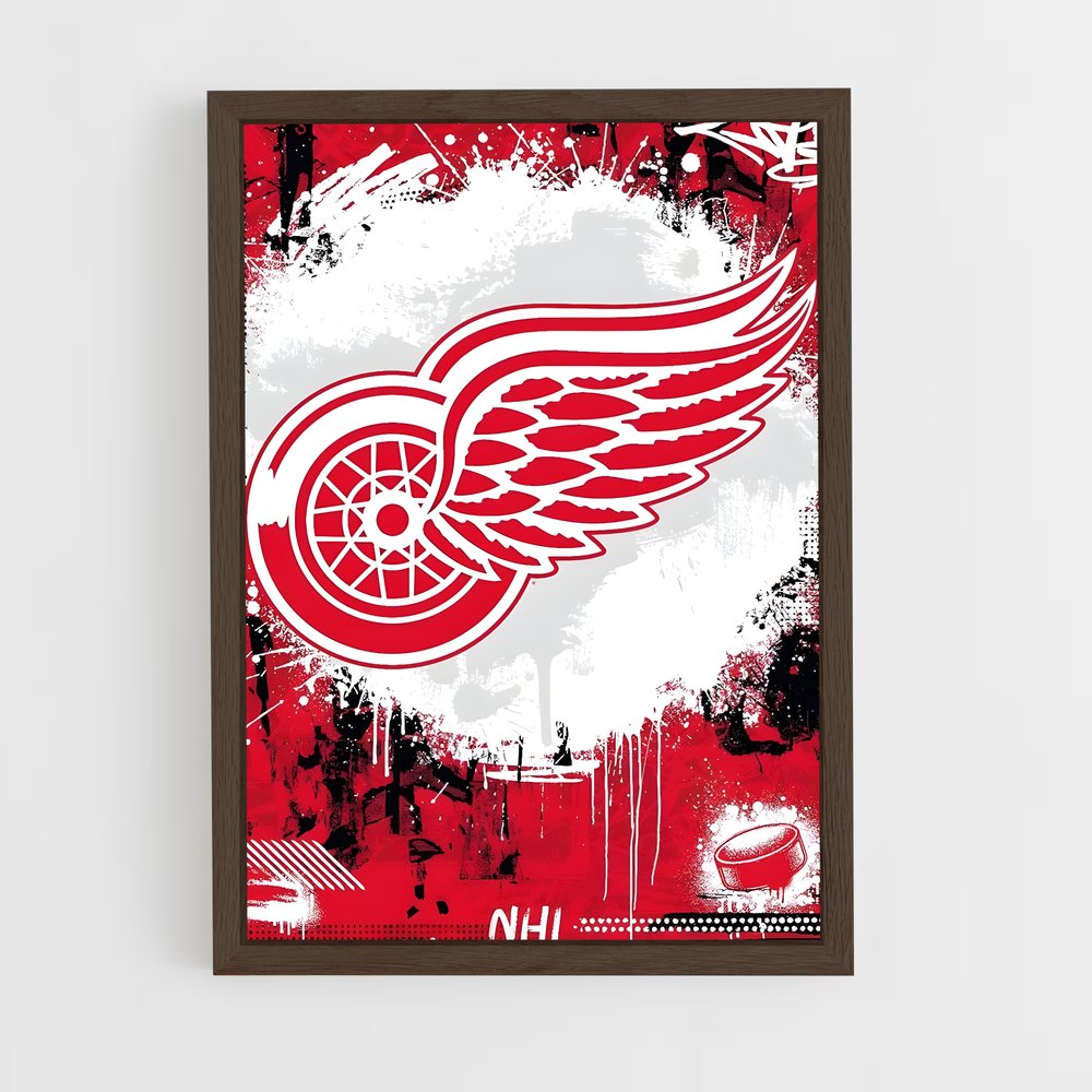 Poster Esprit des Red Wings – affiche Hockey sur glace (vue 5)
